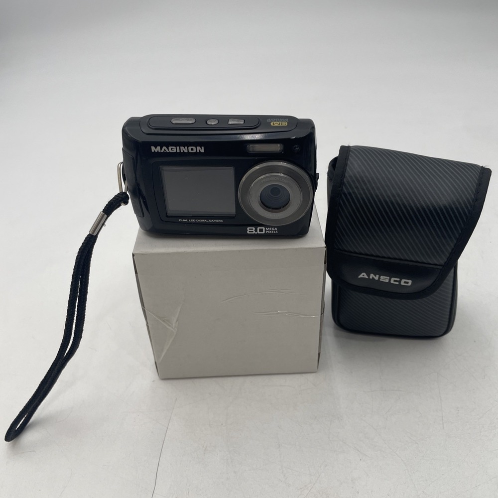 Maginon Splash 80 Dig Camera 8.0MP Underwater Dual Screen+Battery+32GB Mem Card